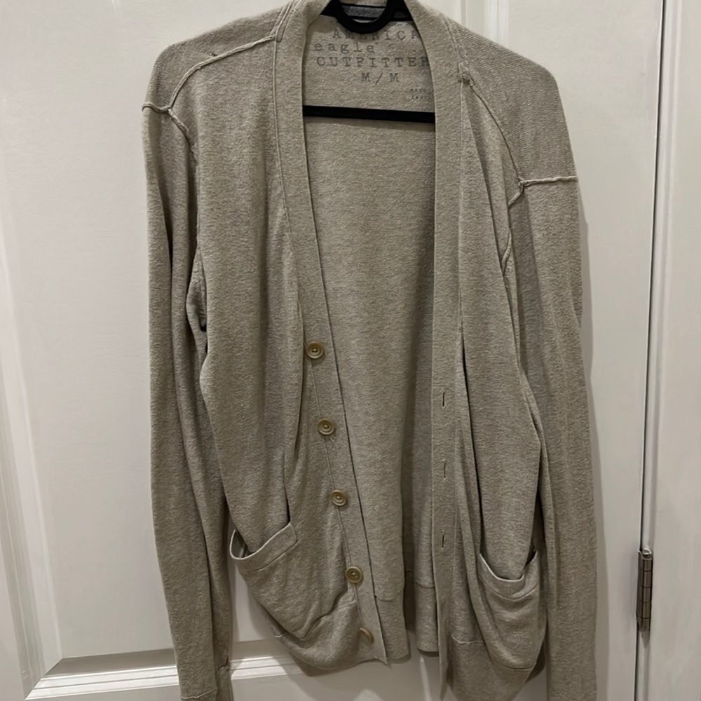 Khaki color American eagle cardigan